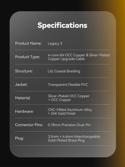 Legacy 3 — Premium Hybrid Audio Cable