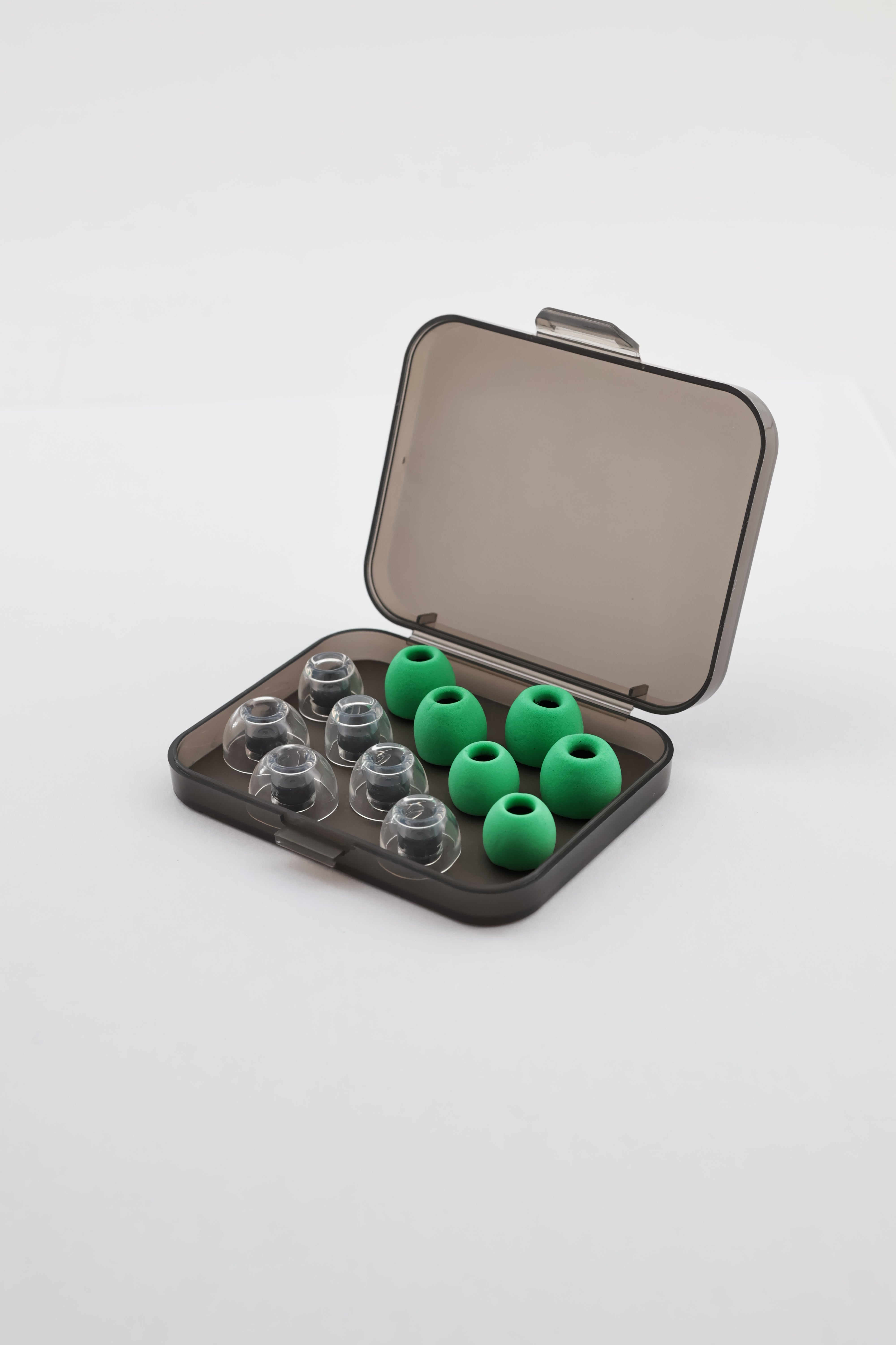 Tipsy Comfort Eartip Set – Liquid Silicone & Memory Foam Package (6 Pairs with Storage Box)