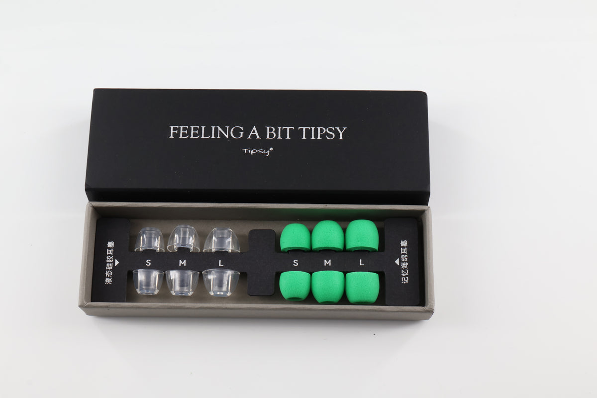 Tipsy Comfort Eartip Set – Liquid Silicone & Memory Foam Package (6 Pairs)