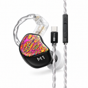 Tipsy m1 red with TC50 DSP USB-C cable on white background