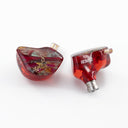 Tipsy m3 red standard earphones on white background