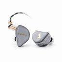 Tipsy TS-9 silver gray in-ear monitors on a white background