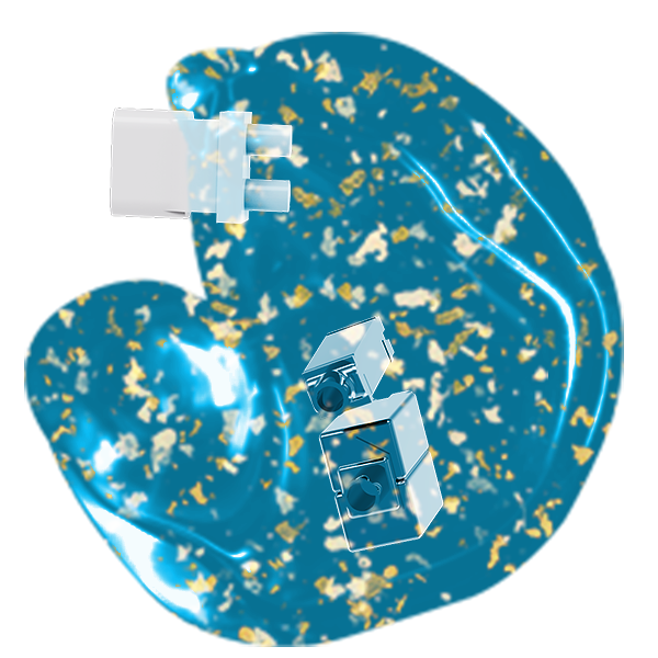 Translucent Gold Foil Shell - TLG02C