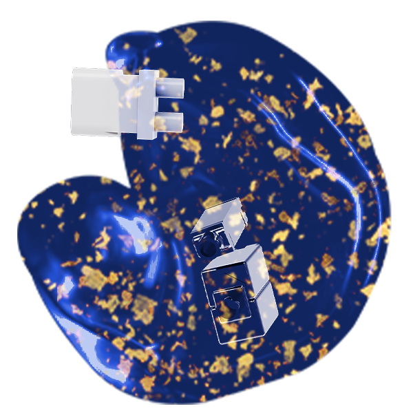 Translucent Gold Foil Shell - TLG03C
