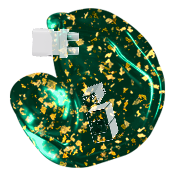 Translucent Gold Foil Shell - TLG04C