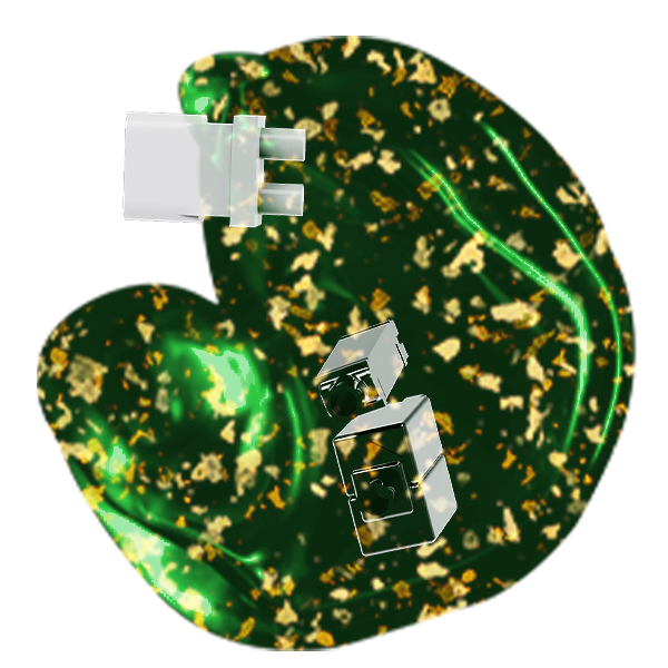 Translucent Gold Foil Shell - TLG08C