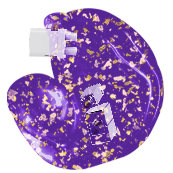 Translucent Gold Foil Shell - TLG12C