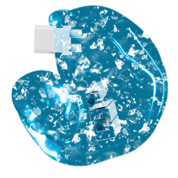 Translucent Silver Foil Shell - TLS02C