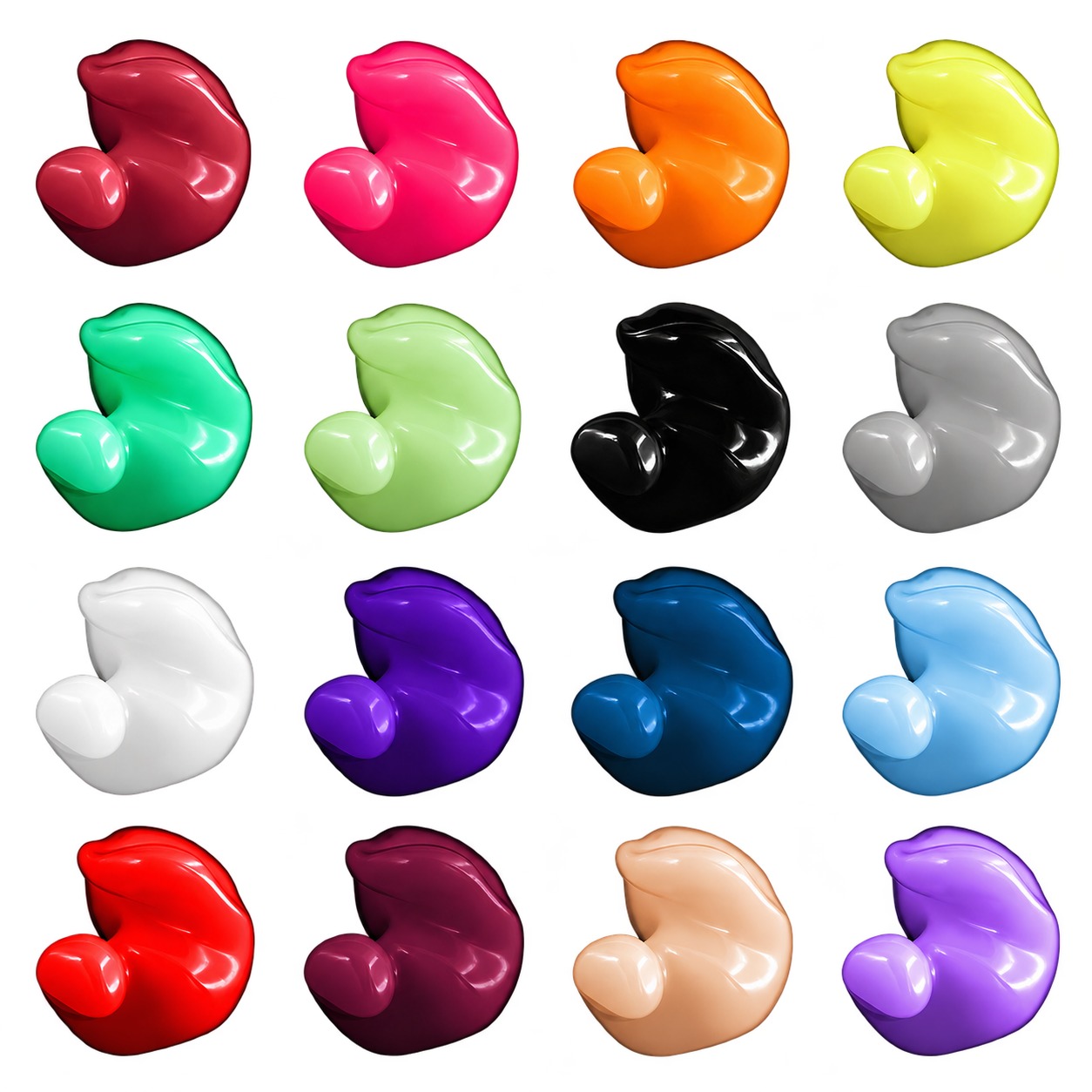 Solid Color Shell - SC1C Vermilion